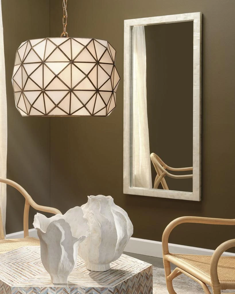 商品Jamie Young|Monroe Mother-of-Pearl Rectangle Floor Mirror, 60",价格¥17013,第2张图片详细描述