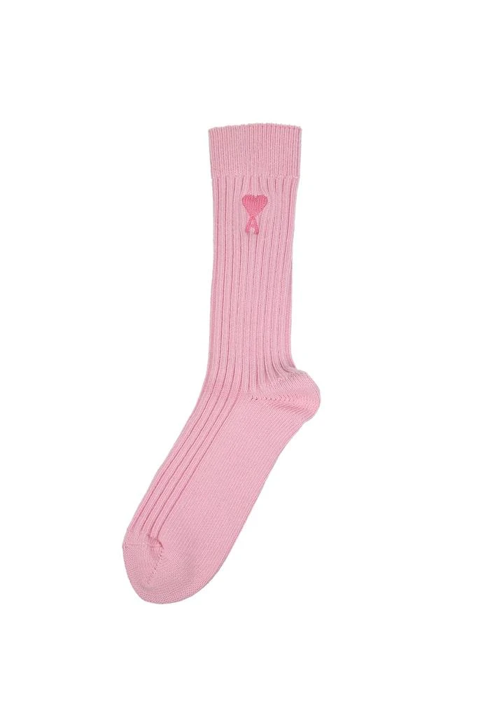 商品AMI|Short socks Cotton Pink Soft Pink,价格¥406,第1张图片