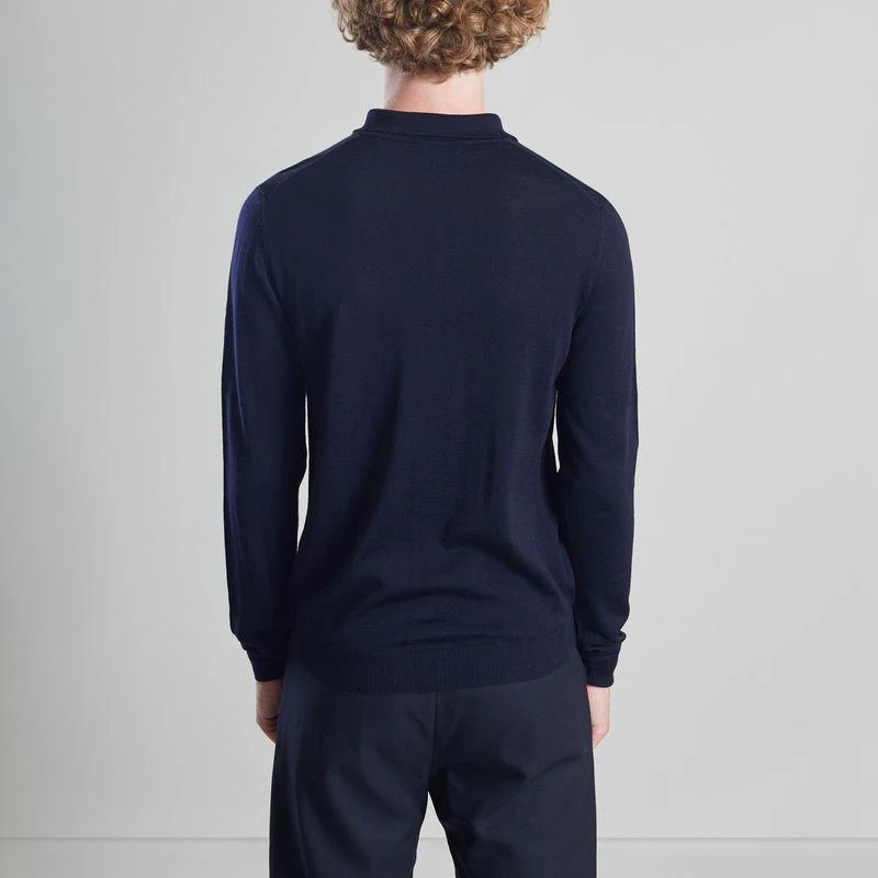 商品L'Exception Paris|Long Sleeved Polo Navy Blue L'EXCEPTION PARIS,价格¥635,第2张图片详细描述