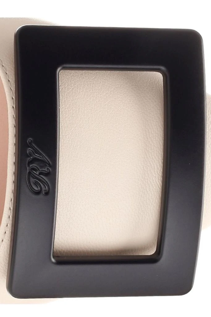 商品Roger Vivier|Roger Vivier Gommettine Pointed-Toe Flat Shoes,价格¥4422,第4张图片详细描述