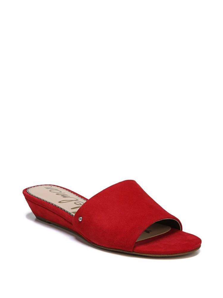 商品Sam Edelman|Liliana Suede Demi-Wedge Slides,价格¥408,第2张图片详细描述
