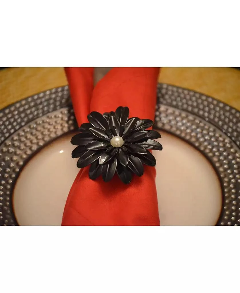 商品Vibhsa|Black Pearl Flower Napkin Ring,价格¥162,第2张图片详细描述