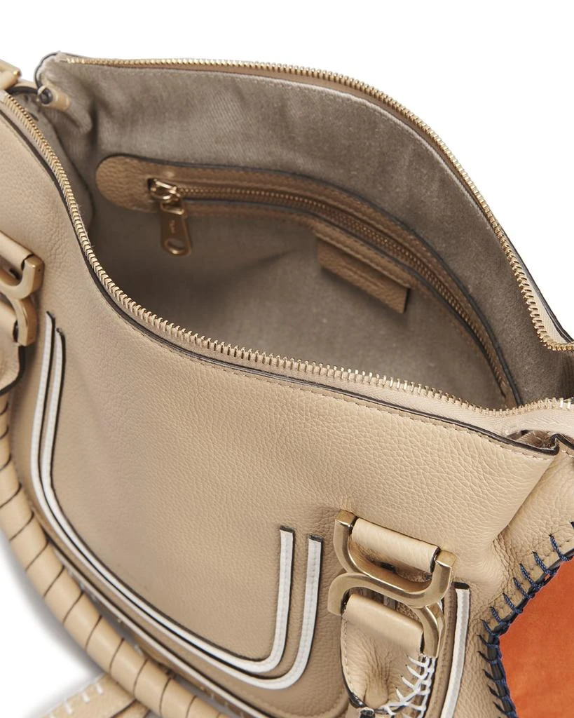 商品Chloé|Marcie Medium Colorblock Satchel Bag,价格¥13812,第3张图片详细描述