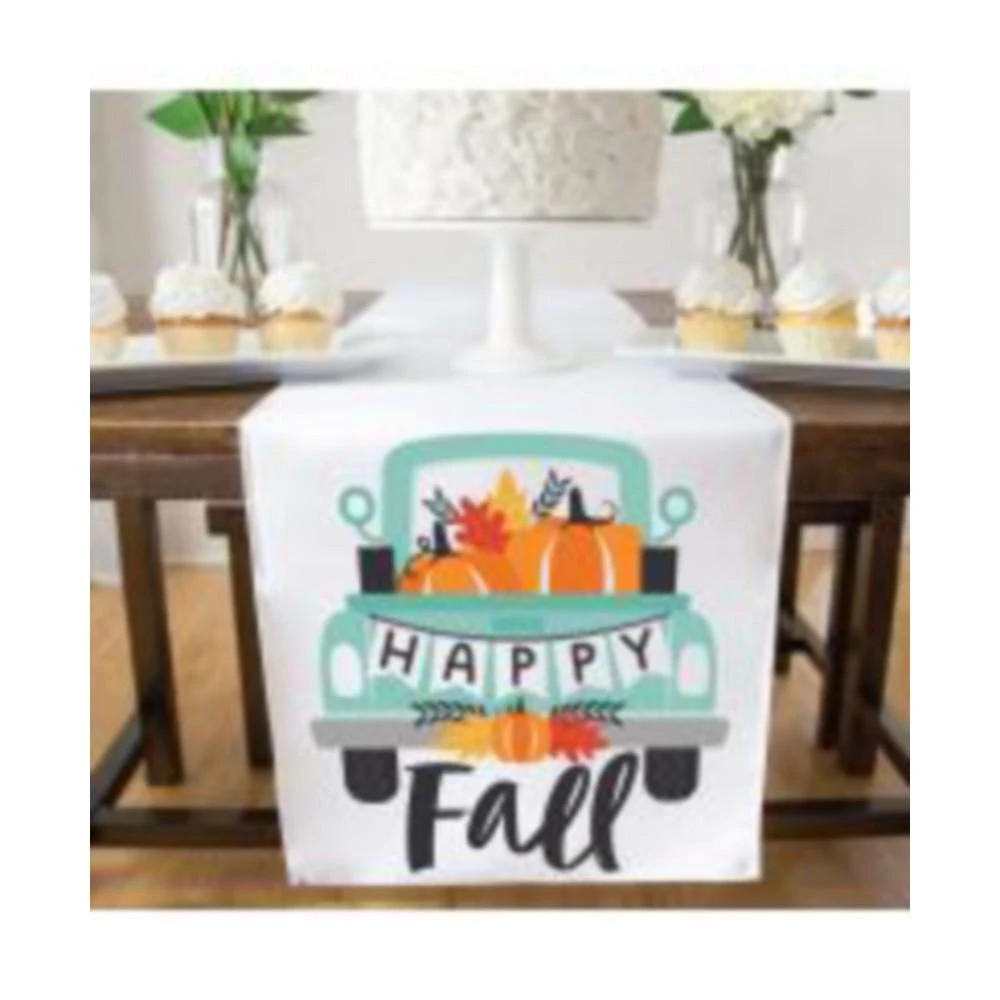 商品Big Dot of Happiness|Happy Fall Truck Pumpkin Party Dining  Decor - Cloth Table Runner - 13 x 70 In,价格¥201,第3张图片详细描述