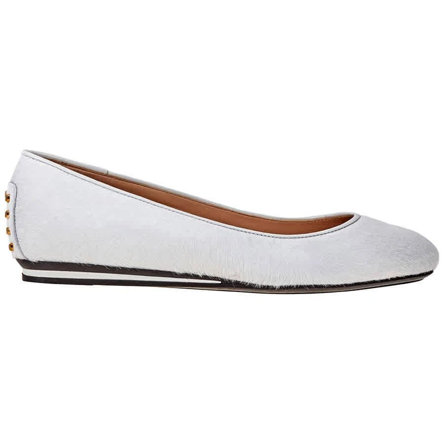 商品Tod's|Ladies Ballerina Flats in White/Chalk,价格¥1249,第1张图片