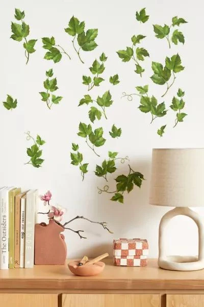 商品RoomMates|RoomMates Evergreen Ivy Peel And Stick Wall Decals,价格¥222,第1张图片