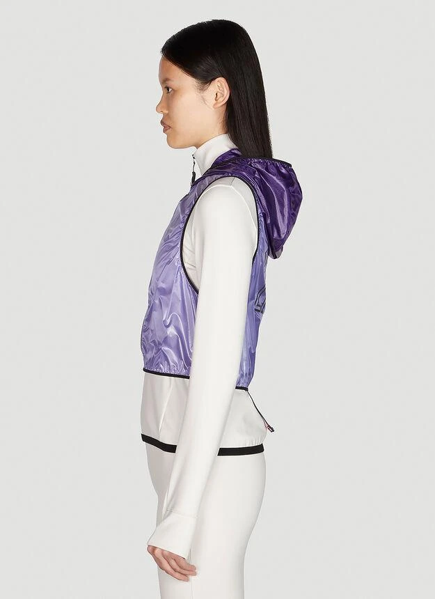 商品Moncler|Zip Gilet Track Jacket in Purple,价格¥7553,第3张图片详细描述