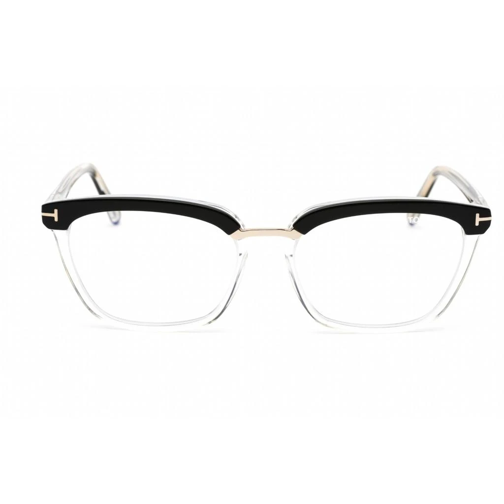 商品Tom Ford|Tom Ford Women's Eyeglasses - Shiny Black Plastic Square Shape Frame | FT5550-B 005,价格¥891,第2张图片详细描述