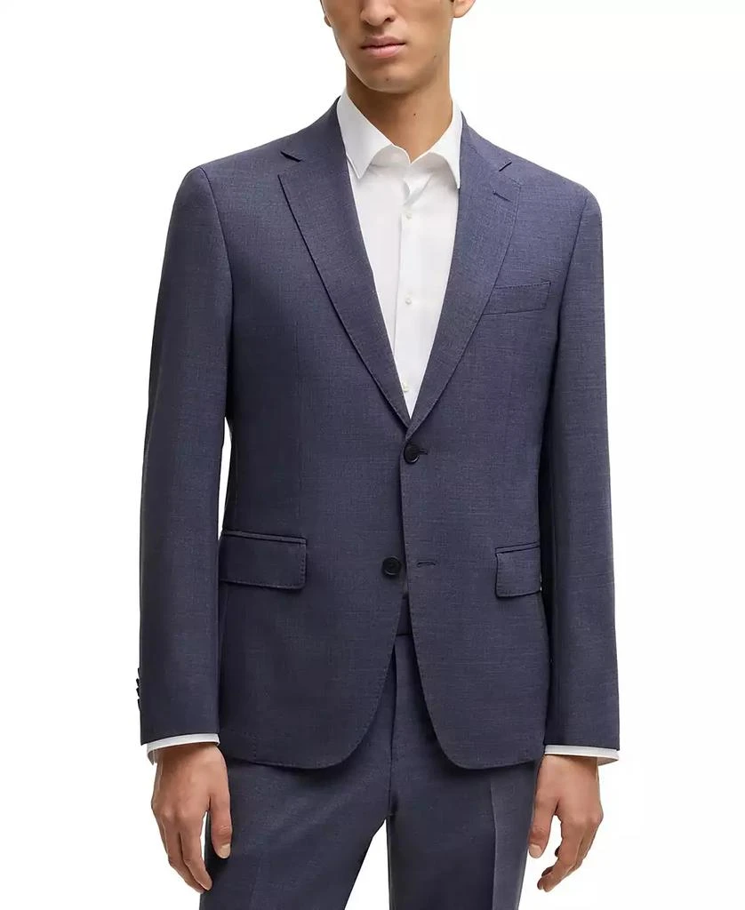 商品Hugo Boss|Men's Micro-Patterned Performance-Stretch Slim-Fit Suit,价格¥4628,第5张图片详细描述