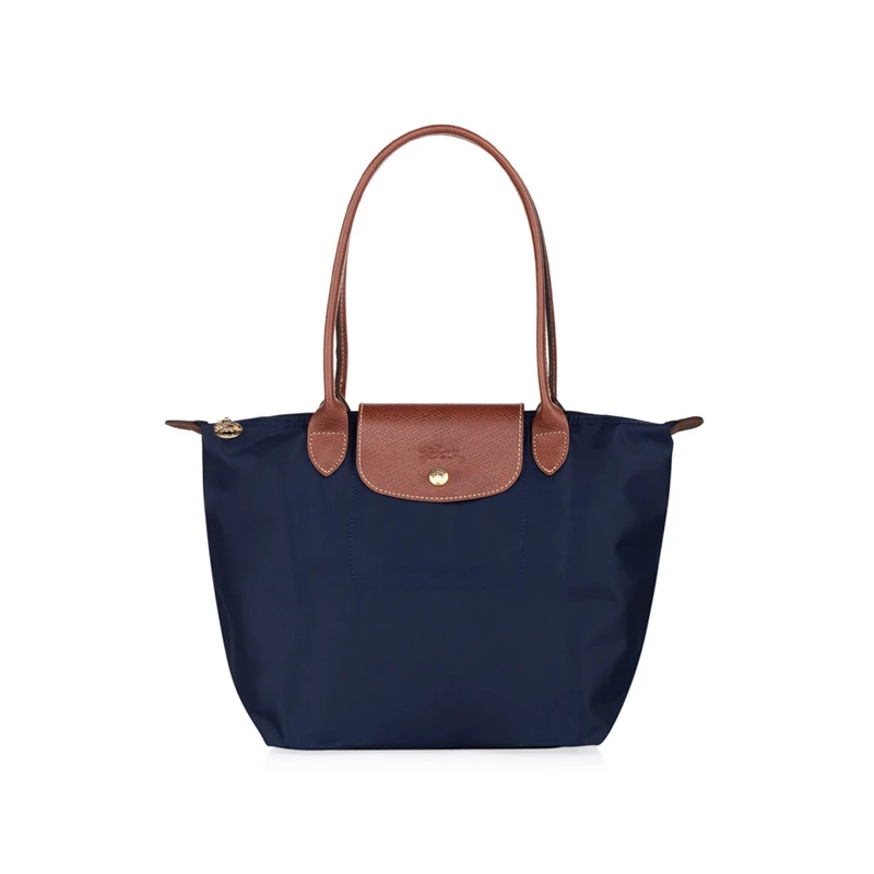 商品Longchamp|Longchamp 珑骧 女士藏蓝尼龙长柄小号购物袋 2605089556,价格¥742,第1张图片