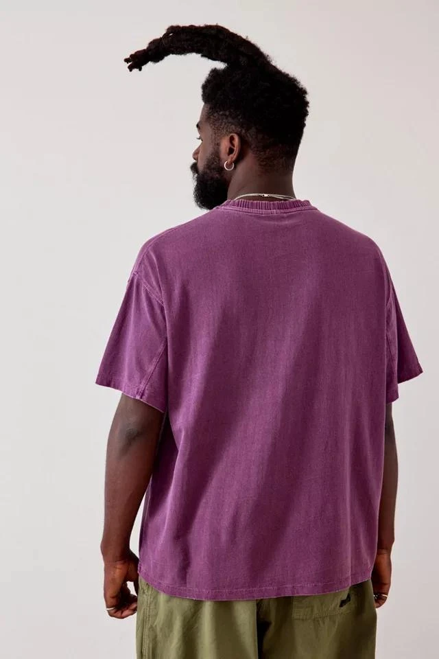 商品BDG|BDG Plum Ribbed Crew Tee,价格¥344,第4张图片详细描述