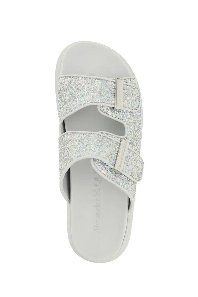 商品Alexander McQueen|GLITTERED HYBRID OVERSIZE SLIDES,价格¥1284,第3张图片详细描述