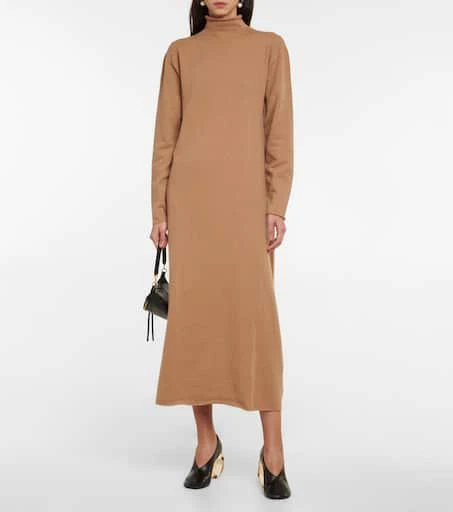 商品Jil Sander|羊绒中长连衣裙,价格¥9892,第2张图片详细描述