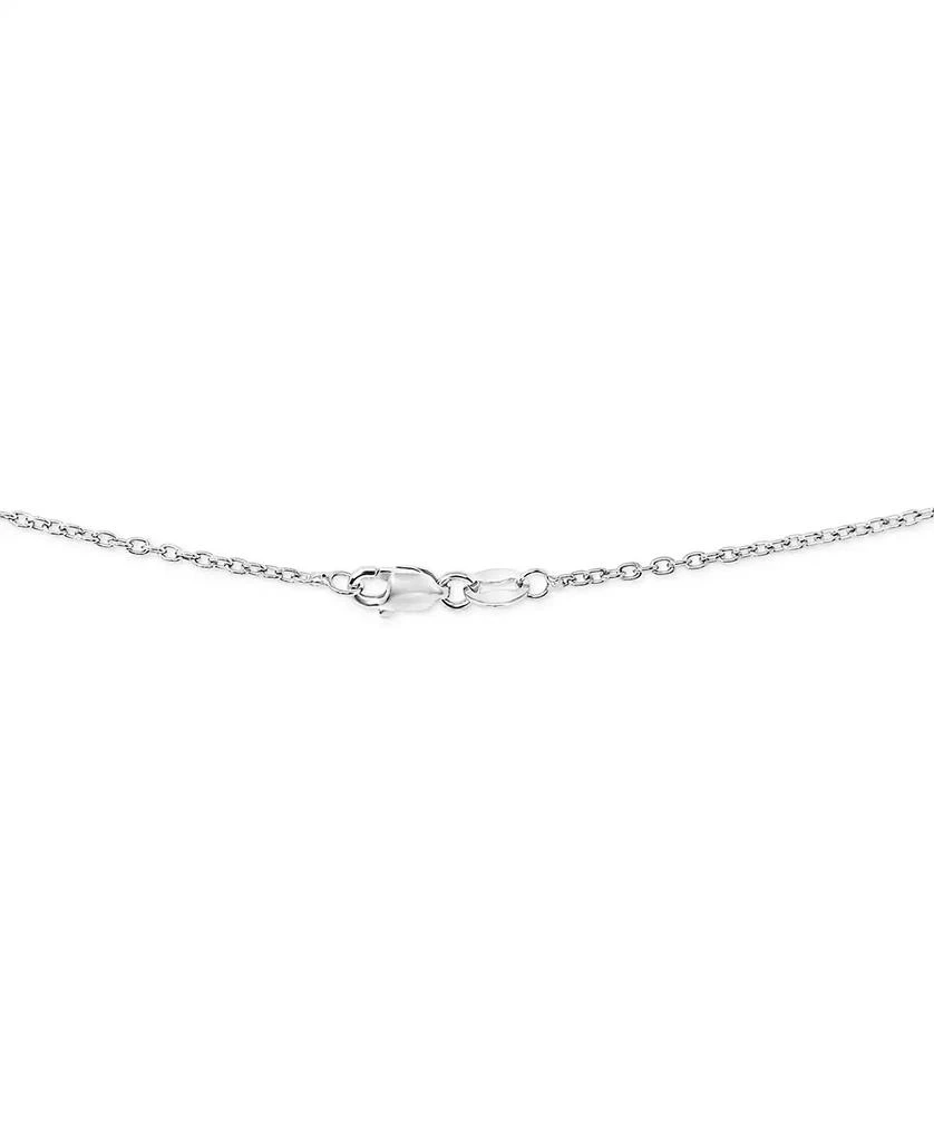 商品Macy's|Cubic Zirconia Baguette Cluster 18" Pendant Necklace in Sterling Silver,价格¥1134,第3张图片详细描述