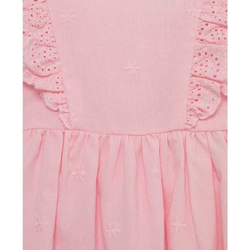 商品Little Me|Baby Girls Pink Eyelet Sunsuit with Headband,价格¥142,第4张图片详细描述