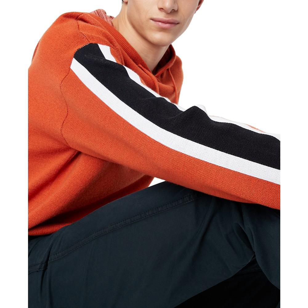 Men's Colorblocked Hooded Sweater商品第2张图片规格展示