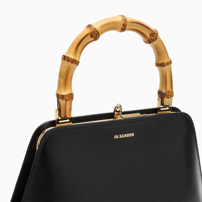 Goji Bamboo black leather bag 商品