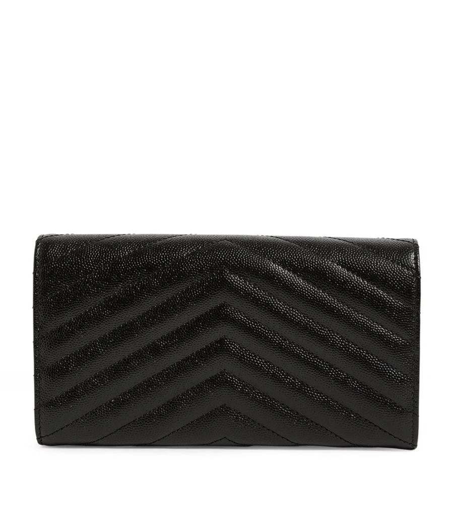 商品Yves Saint Laurent|Monogram Saint Laurent Matelassé Large Flap Wallet,价格¥6638,第2张图片详细描述