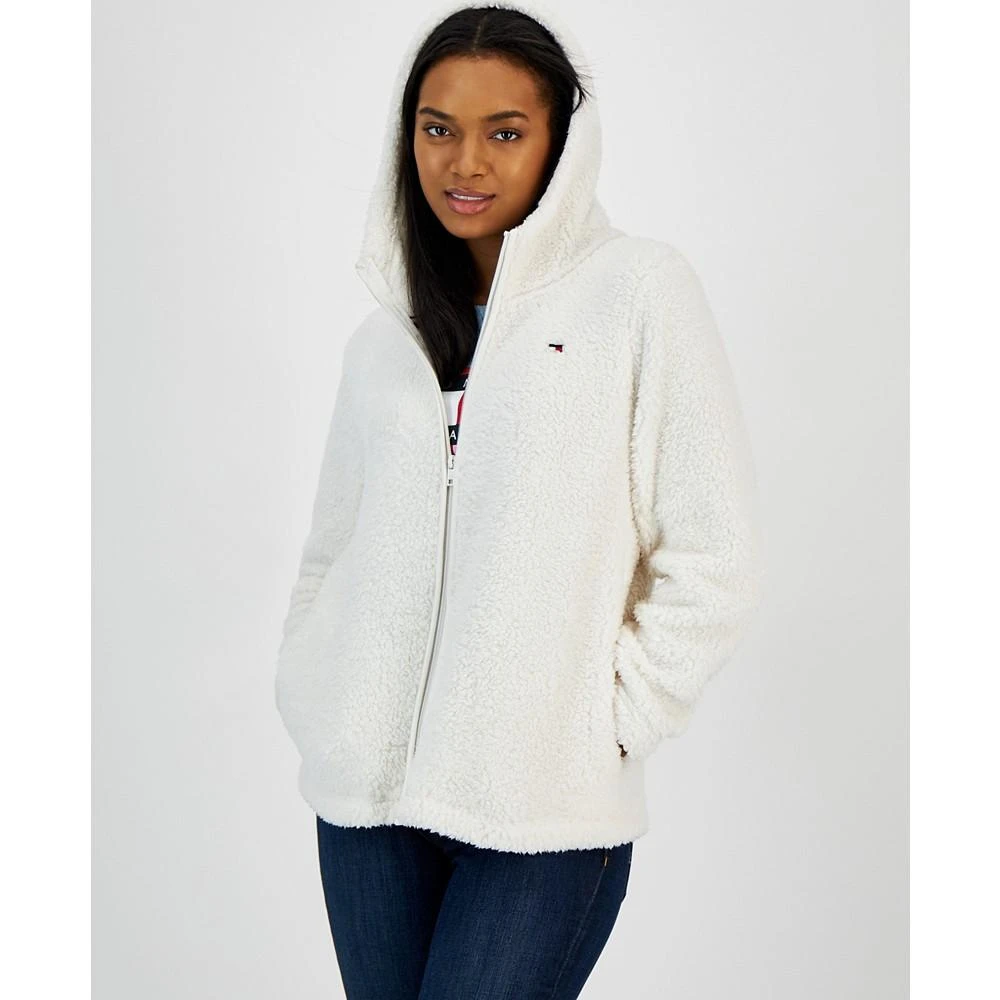 商品Tommy Hilfiger|Women's Faux Sherpa Full-Zip Hoodie,价格¥276,第1张图片详细描述