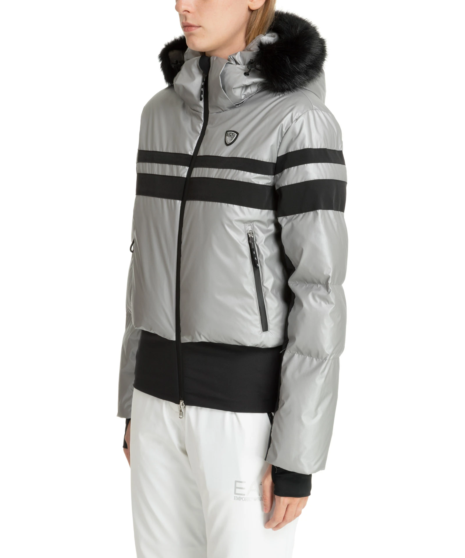 商品【商品预售7天】 Emporio Armani|Emporio Armani 女士滑雪服 6RTG09TNDFZ1988 银色,价格¥2289,第4张图片详细描述