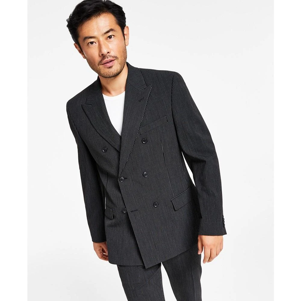 商品Alfani|Men's Slim-Fit Double-Breasted Pinstripe Suit Separate Jacket, Created for Macy's,价格¥1072,第1张图片