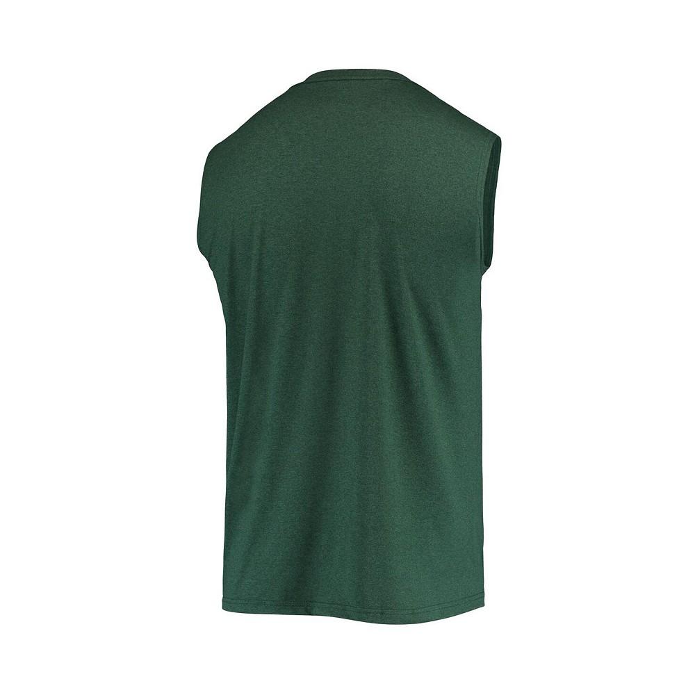 Men's Green Oakland Athletics Muscle Tank Top商品第4张图片规格展示