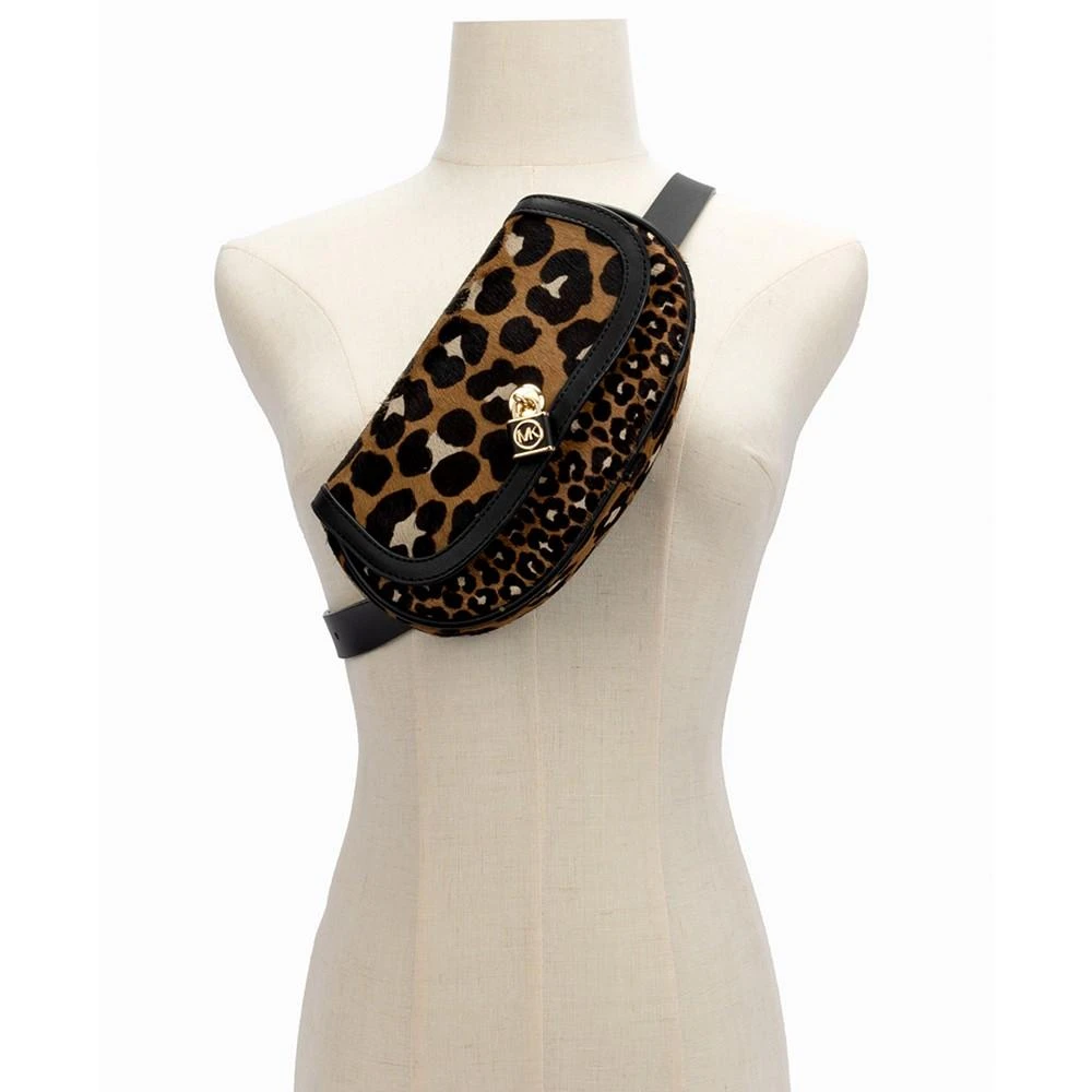 商品Michael Kors|Women's Leopard-Print Haircalf Belt Bag,价格¥332,第3张图片详细描述