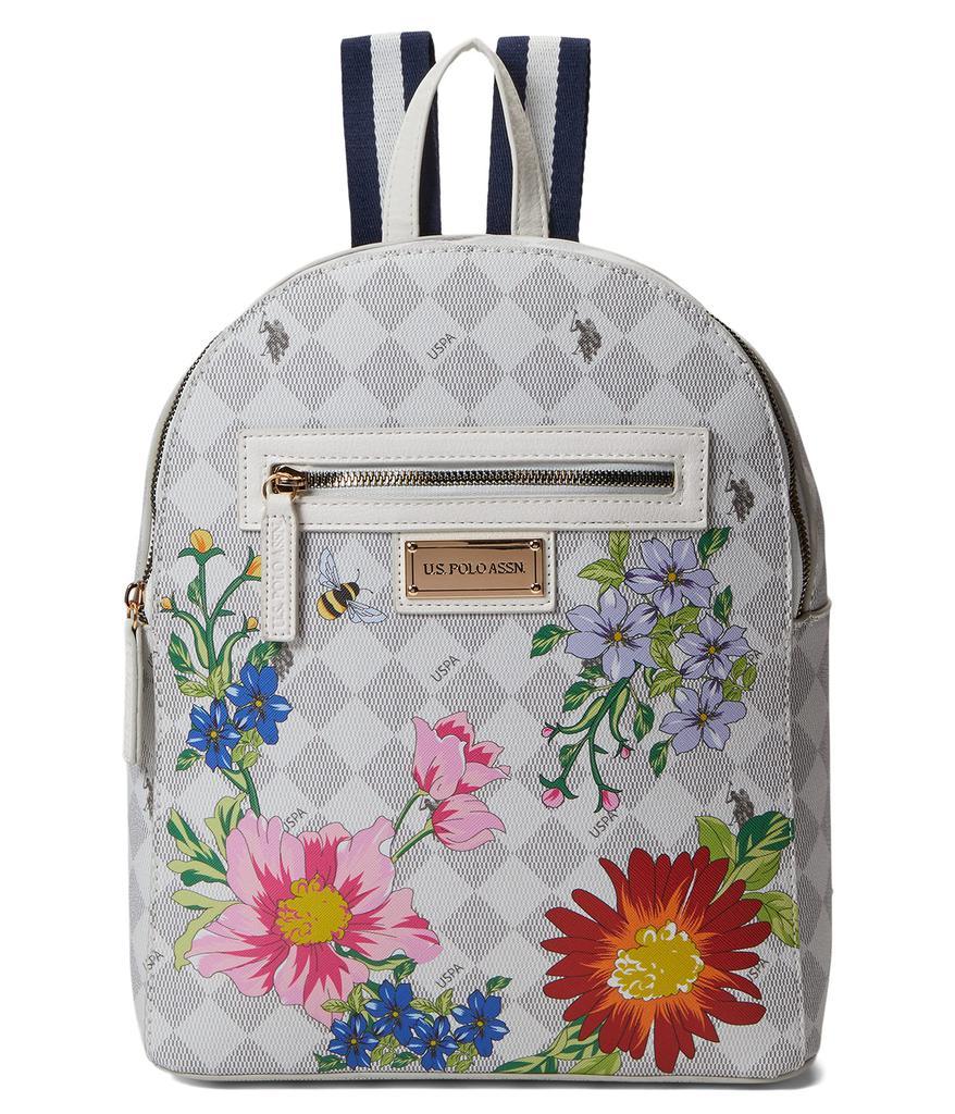 商品U.S. POLO ASSN.|Floral Diamond Backpack,价格¥259,第1张图片