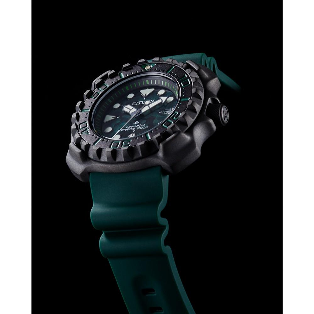 Eco-Drive Men's Promaster Dive Green Strap Watch, 47mm商品第5张图片规格展示