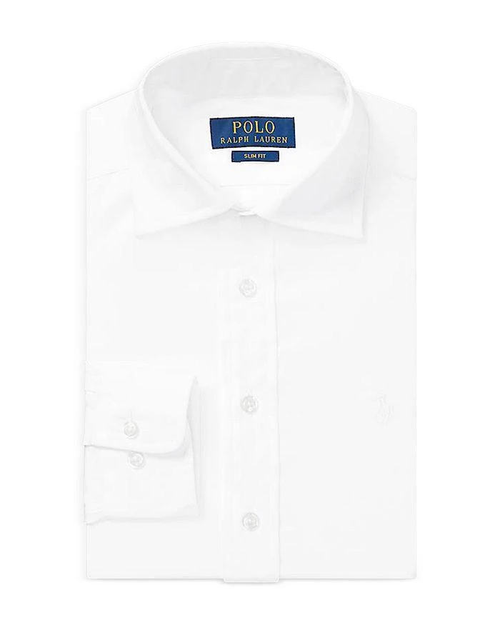 商品Ralph Lauren|Boys' Slim Fit Cotton Dress Shirt - Little Kid,价格¥521,第1张图片详细描述