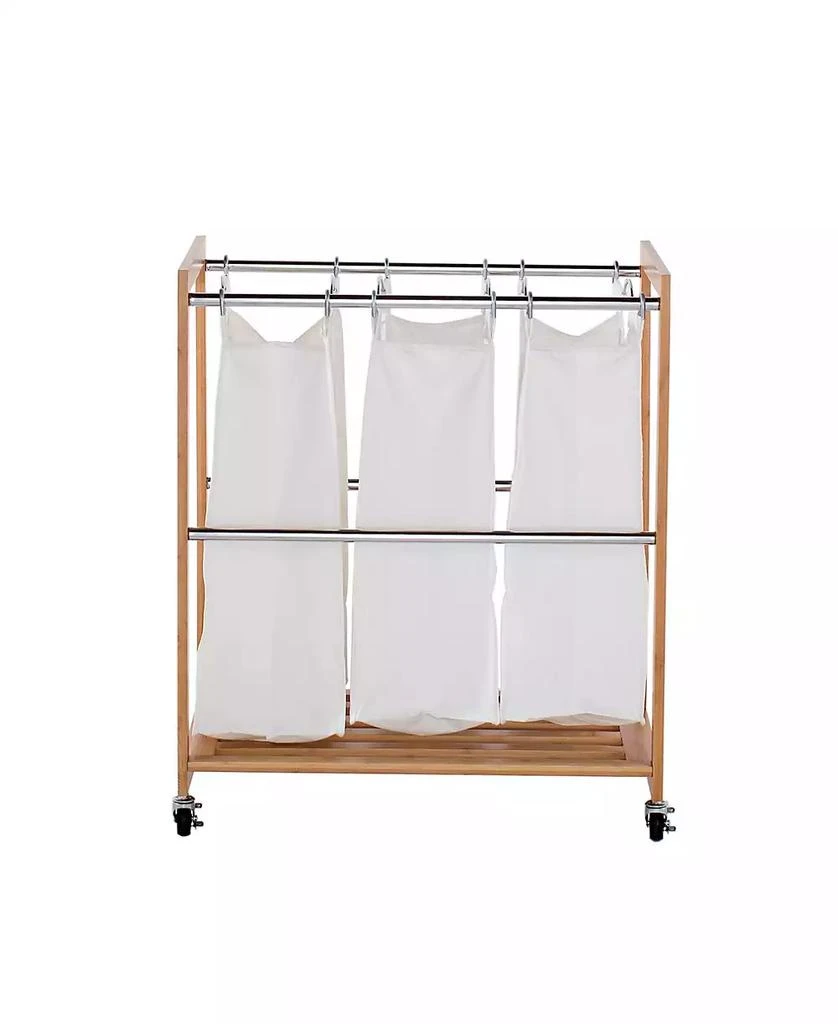 商品TRINITY|3 Bag Bamboo Laundry Cart,价格¥1444,第1张图片