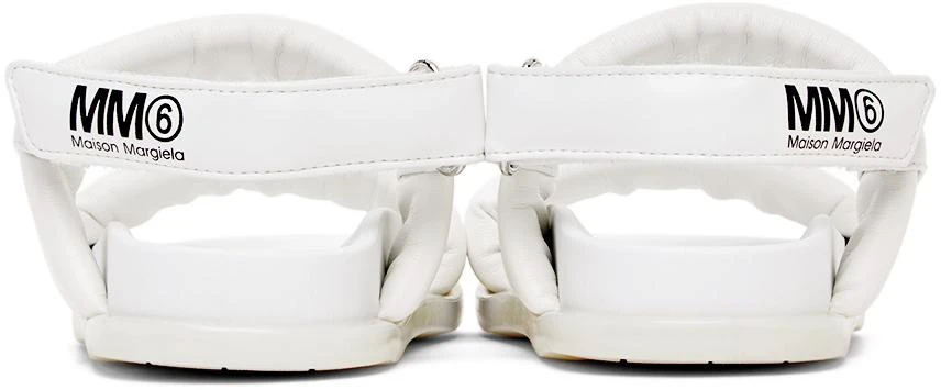 商品MAISON MARGIELA|Kids White Leather Sandals,价格¥694,第2张图片详细描述