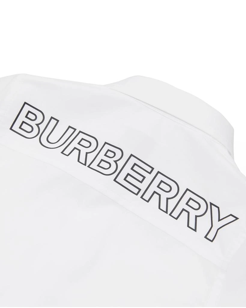 商品Burberry|Boy's Owen Logo-Print Shirt, Size 6M-2,价格¥542,第3张图片详细描述