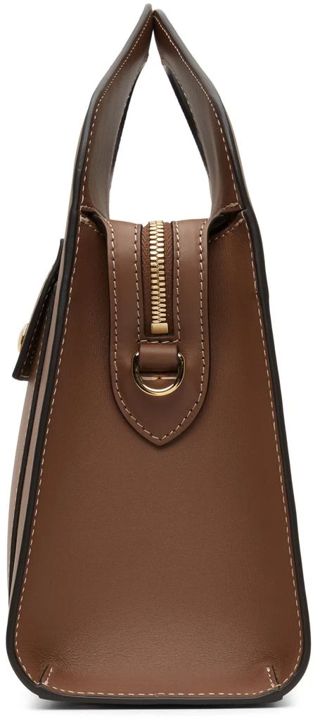 商品Burberry|Brown Topstitched Small Pocket Bag,价格¥16216,第3张图片详细描述