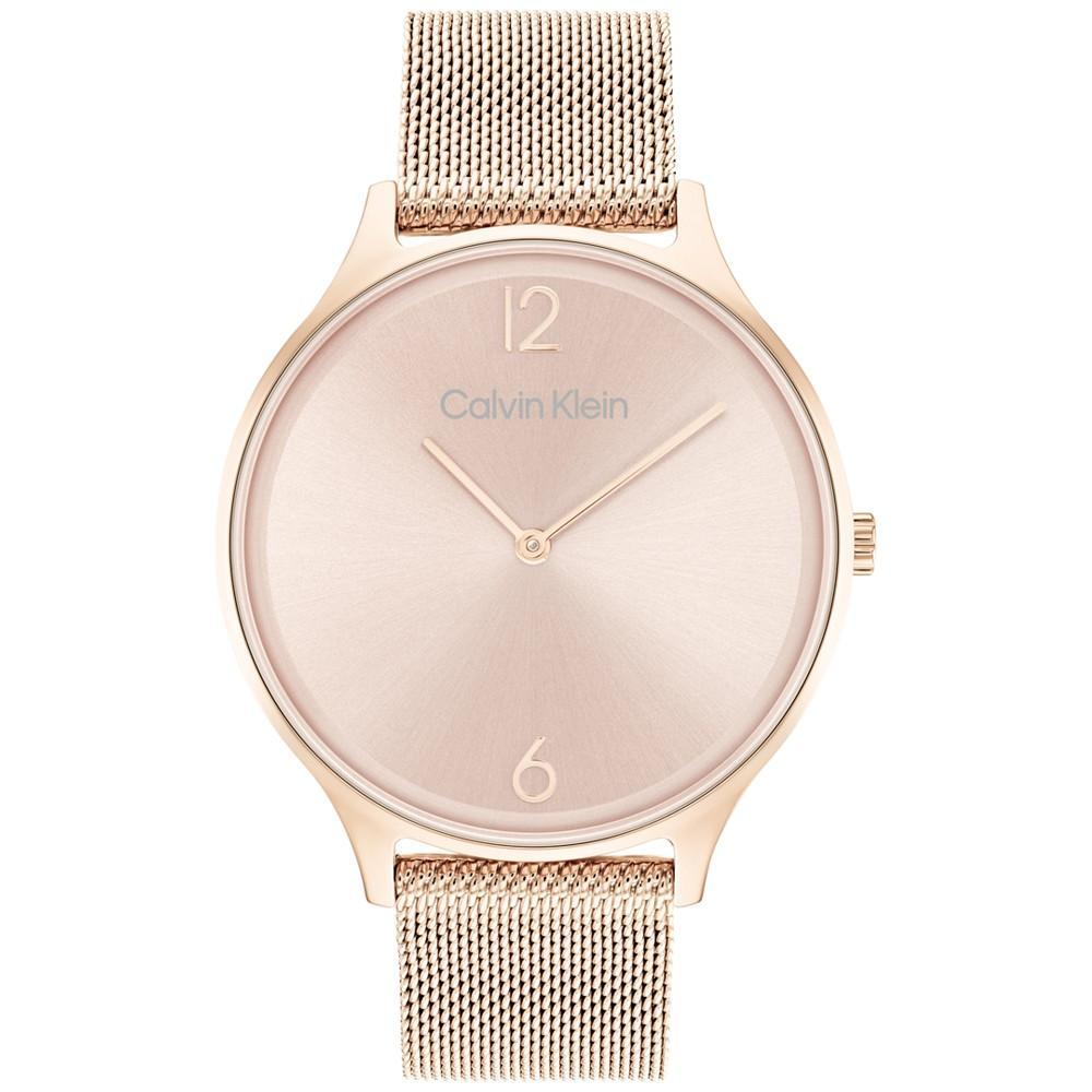 商品Calvin Klein|Carnation Gold-Tone Mesh Bracelet Watch 38mm,价格¥1086,第1张图片