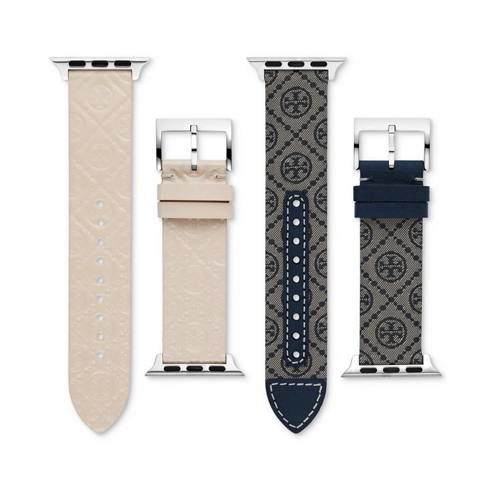 商品Tory Burch|Women's The T Monogram Jacquard and Leather Bands for Apple Watch® 38mm/40mm/41mm,价格¥1263,第2张图片详细描述