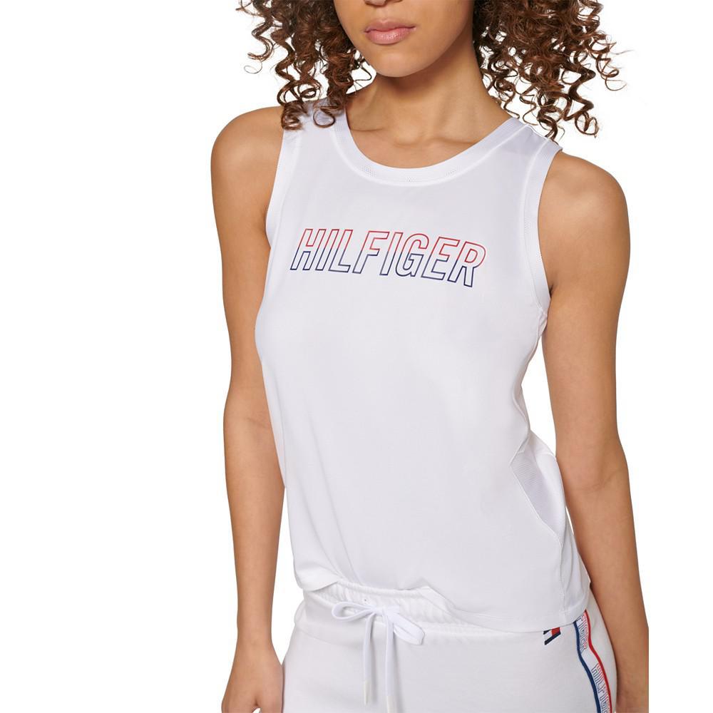 商品Tommy Hilfiger|Women's Scoop-Back Logo Tank Top,价格¥107,第6张图片详细描述