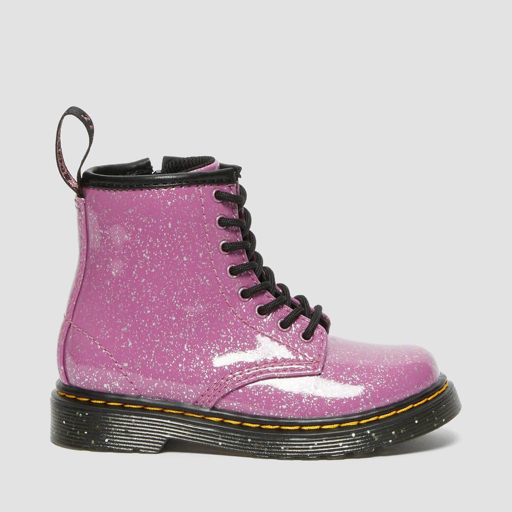 商品Dr. Martens|Dr. Martens Toddlers' 1460 T Lace Cosmic Glitter Boots - Dark Pink,价格¥343,第7张图片详细描述