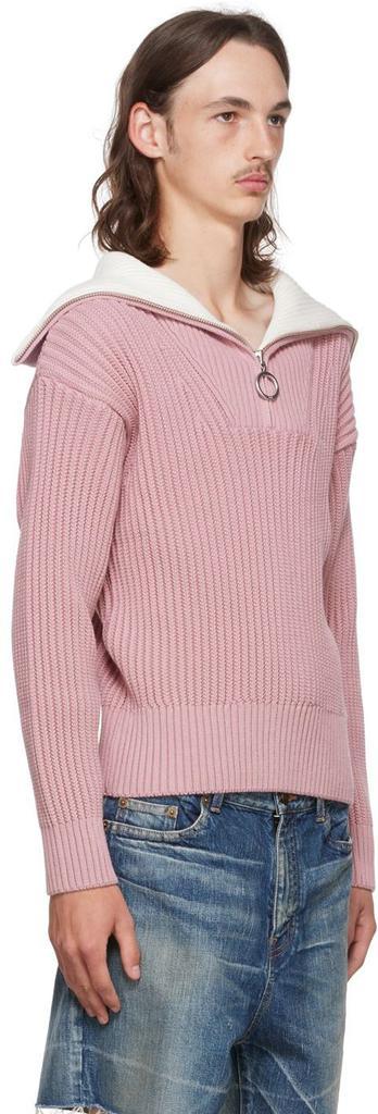 商品AMI|Pink Organic Cotton Sweater,价格¥3651,第4张图片详细描述