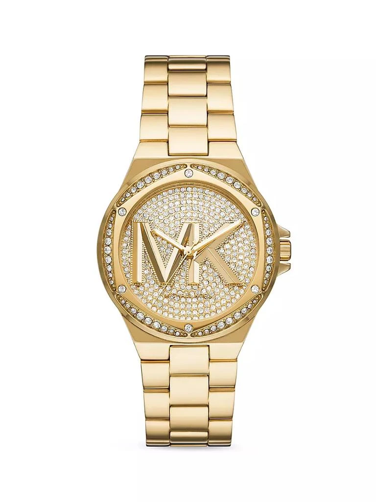 商品Michael Kors|Lennox Three-Hand Goldtone Stainless Steel Watch,价格¥2213,第1张图片