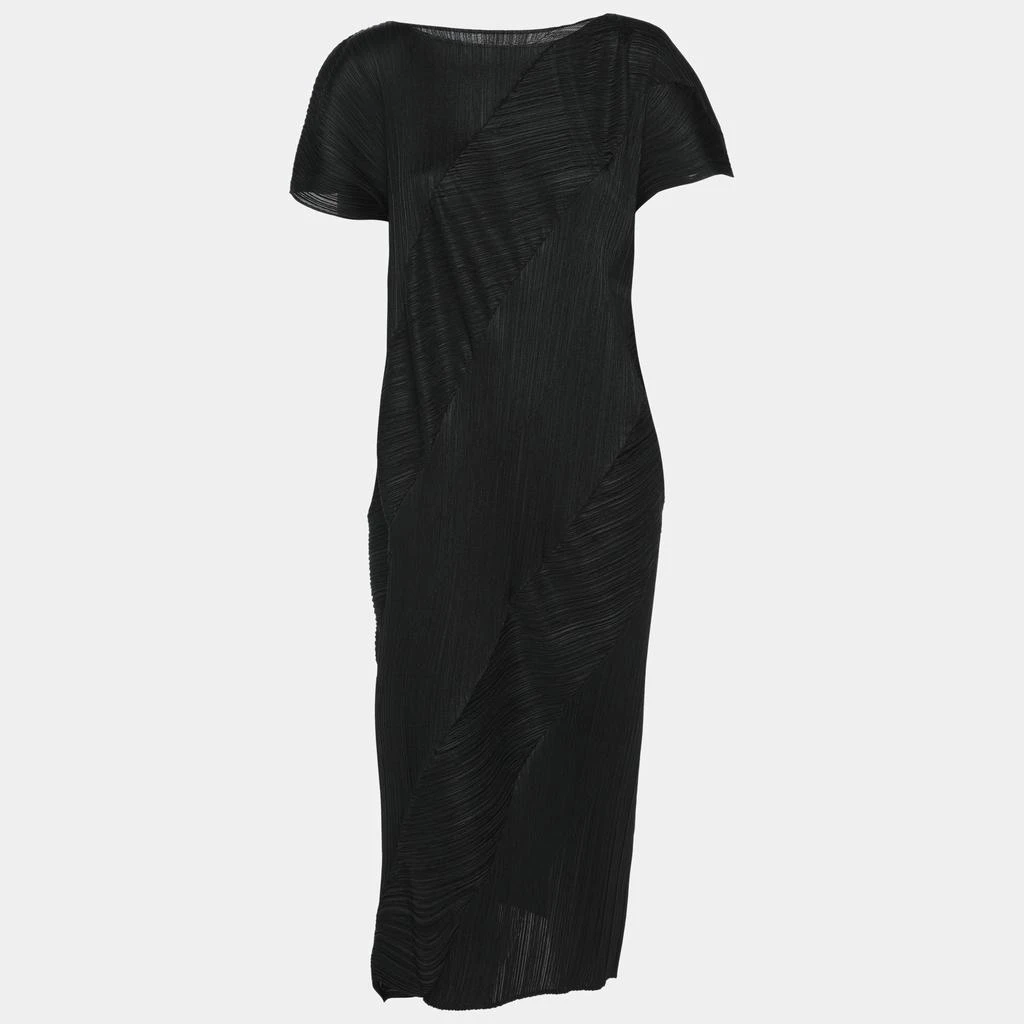 商品Issey Miyake|Pleats Please by Issey Miyake Black Plisse Dress M,价格¥2517,第1张图片