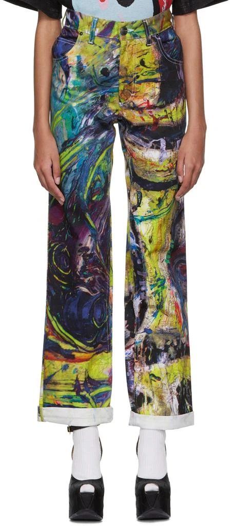 商品Charles Jeffrey Loverboy|Multicolor Cotton Jeans,价格¥1048,第1张图片