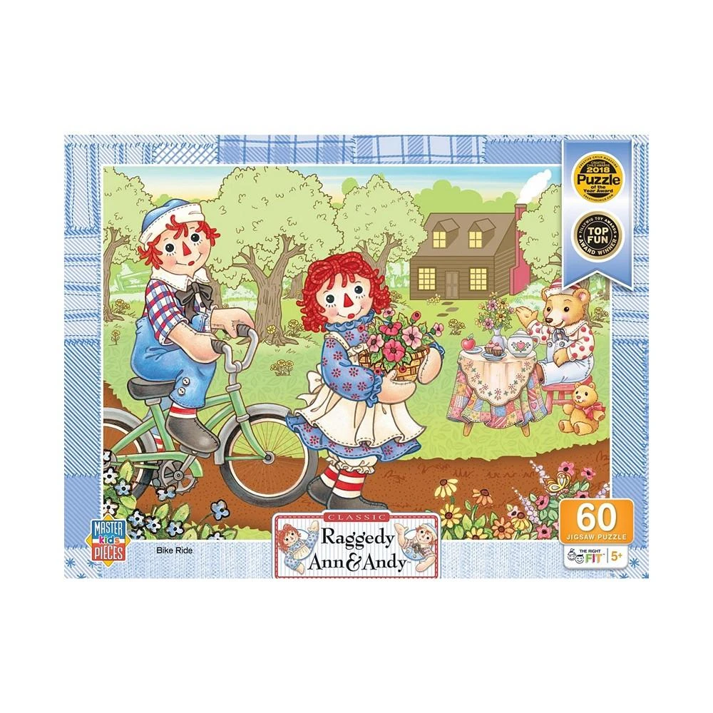 商品MasterPieces Puzzles|Raggedy Ann & Andy - Bike Ride 60 Piece Kids Puzzle,价格¥134,第2张图片详细描述