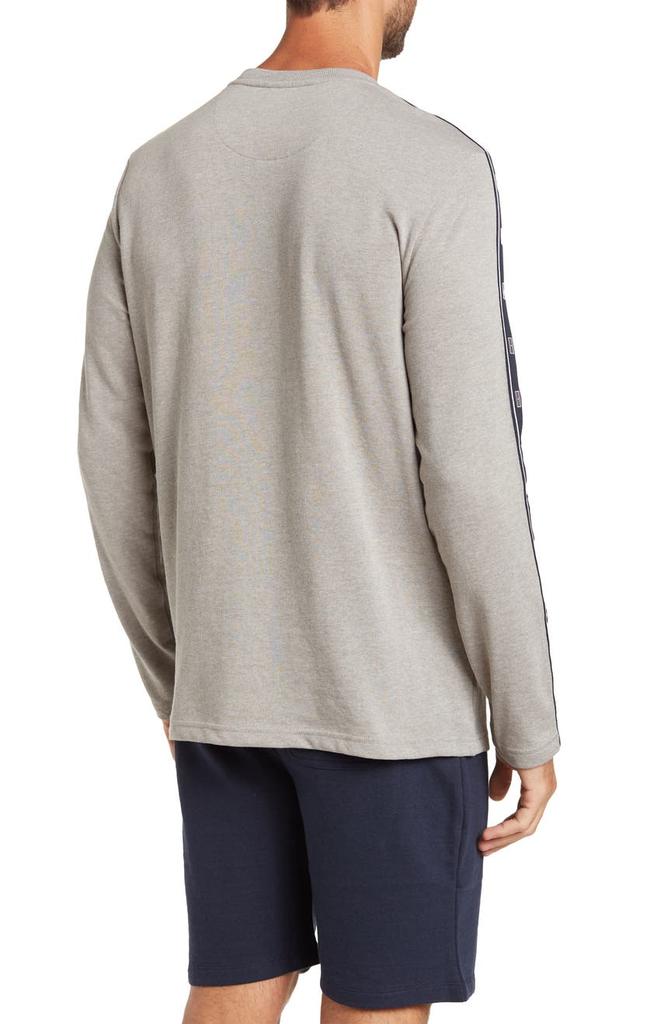 Long Sleeve Crew Neck Pajama T-Shirt商品第2张图片规格展示
