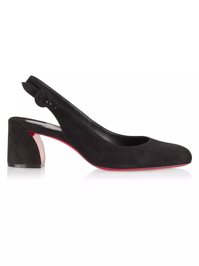 商品Christian Louboutin|So Jane 55MM Suede Slingback Pumps,价格¥6704,第1张图片