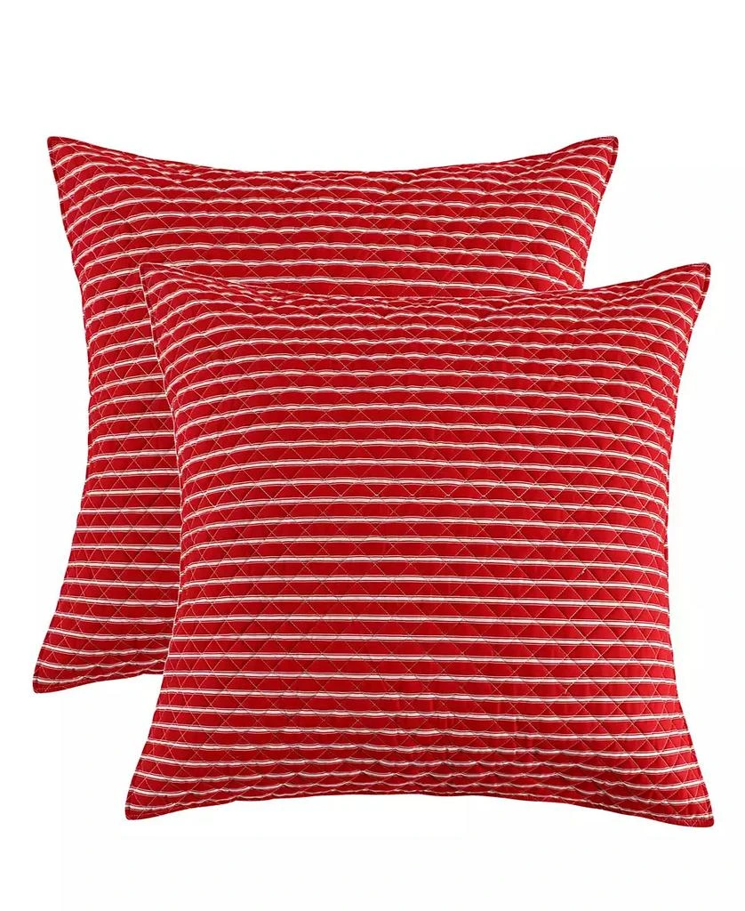 商品Levtex|Santa Claus Lane Applique Decorative Pillow, 18" x 18",价格¥667,第1张图片