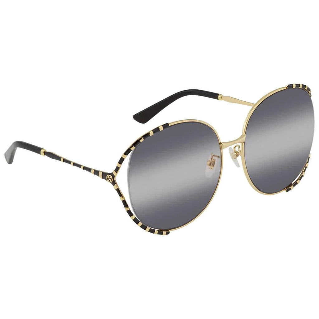 商品Gucci|Grey Round Ladies Sunglasses GG0595S 005 64,价格¥1310,第2张图片详细描述