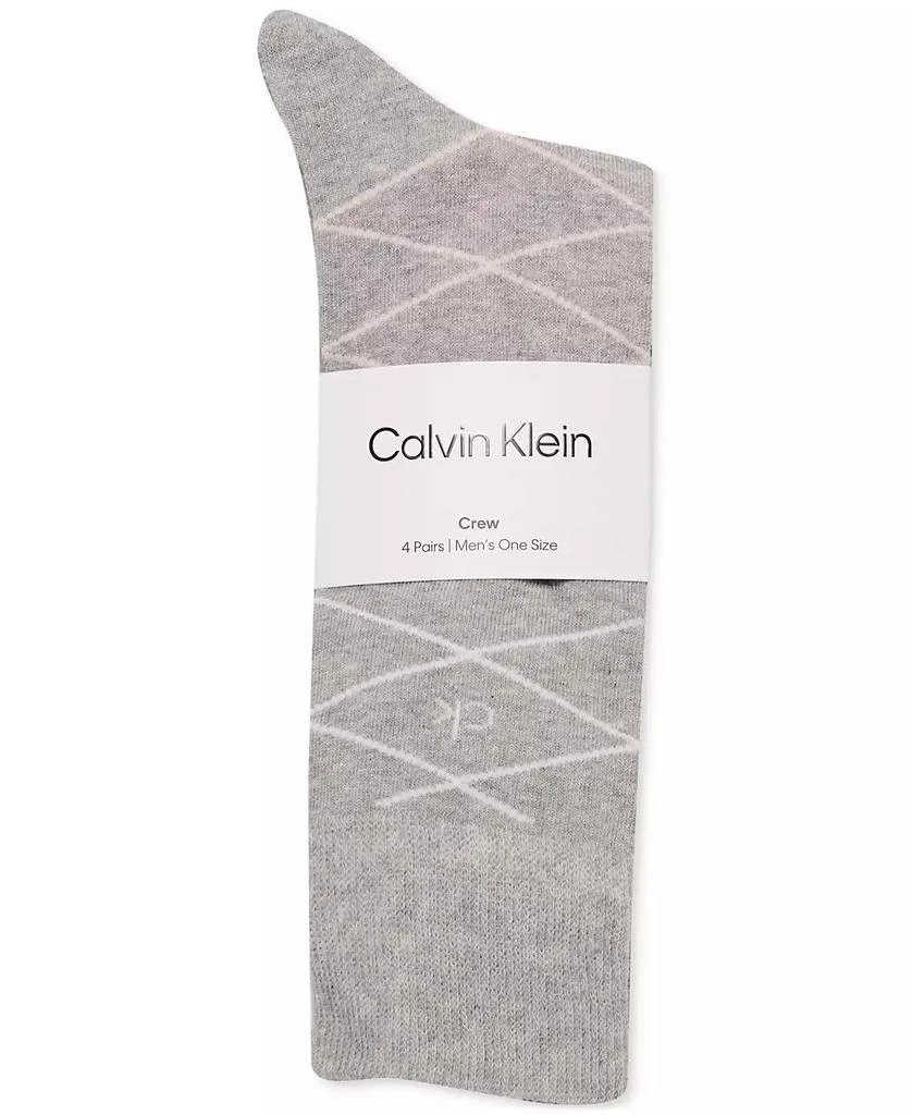 商品Calvin Klein|Men's Multi-Pattern Assorted Dress Crew Socks, 4-Pack,价格¥151,第2张图片详细描述