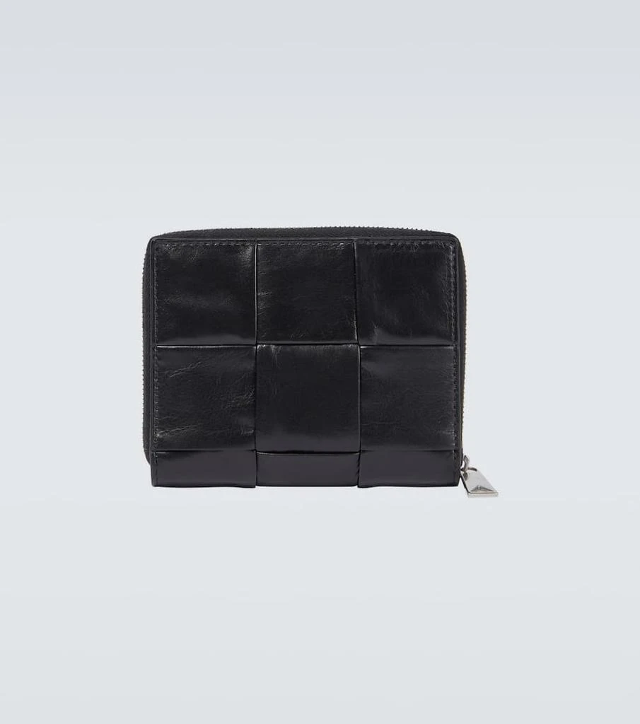 商品Bottega Veneta|Intreccio编织拉链皮革钱包,价格¥6249,第3张图片详细描述