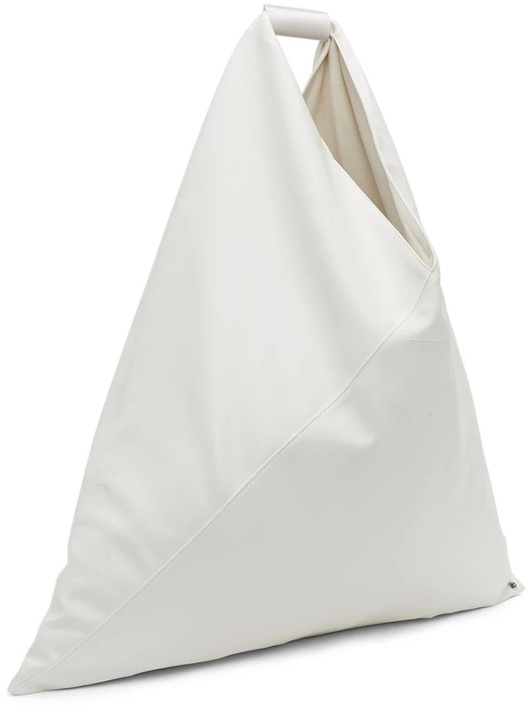 商品MAISON MARGIELA|SSENSE Exclusive White XXL Faux-Leather Triangle Tote,价格¥1410,第3张图片详细描述